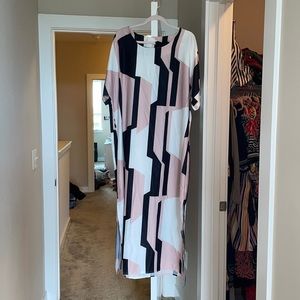 SHEIN silk kimono dress with belt